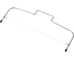 Taartsnijder gekartelde snijdraad roestvrij staal zilver 32cm keukengerei- bakbenodigdheden