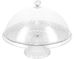 Taartstandaard met Etagère - Transparant - 30 cm - Multifunctionele Kaasstolp voor Taarten en Cake - Voor Feestjes en Bijeenkomsten