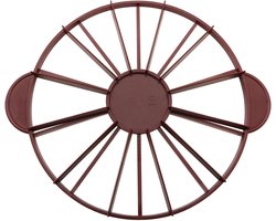 Taartverdeler - Verdeeld 10 of 12 taartpunten - 32,5*27*2,7 cm - Donkerrood - Taartsnijder - Kunststof - Taartmes - Verstelbaar - Keukengereedschap - Bakbenodigdheden - Ronde taartsnijder