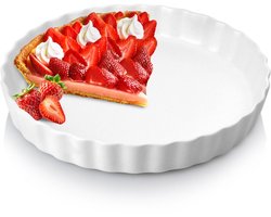 Taartvorm Keramiek Wit 24,5 cm - Cakevorm - Bakvorm - Bakplaat