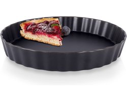 Taartvorm Porselein Zwart 25 cm - Cakevorm - Bakvorm - Bakplaat