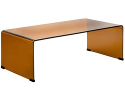Table basse rectangulaire Lénia 55x110cm ambre