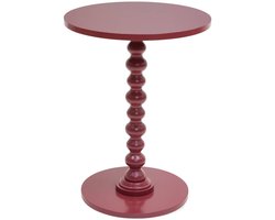 Table d'appoint Alix ronde D.38cm rouge