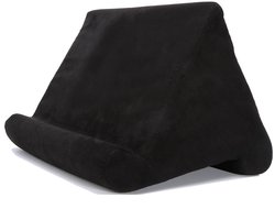 Tablet kussens - Tablethouder - Met meshvak - Verstelling onder meerdere hoeken - Tablethouder voor schoot bed en bureau - Voor e readers boeken en tijdschriften - 27x25x23 - Zwart