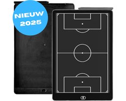 Tacktiekbord voetbal LCD - INCLUSIEF MAGNETEN & PEN - coachbord - tacktiekbord - trainer - taktiekbord voetbal - coachbord voetbal - voetbal - zwart