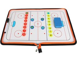 Tactiekbord Ijshockey - Strategiebord Coaching - Wedstrijdplanning - Opvouwbaar Ontwerp - 42x28cm - Zoals afgebeeld