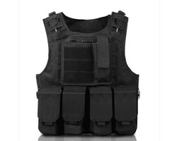 Tactisch vest - Verstelbaar - Outdoor vest - Zwart - One size fits all