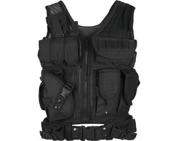 Tactisch Vest voor Heren - Outdoorvest met Zakken voor Jagen, Vissen & Kamperen