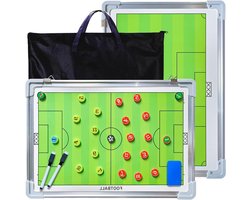 Tactisch voetbal trainer magneetbord - trainingsstrategie draagbaar - voetbal wedstrijd - 53 cm x 31 cm
