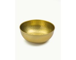 Tade schaal Messing rond goud