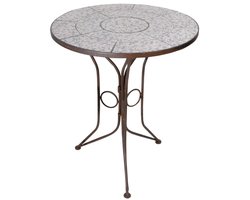 Tafel aged ceramic blauw
