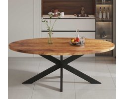Tafel 'Alexa' 200 cm Ovaal Mango Hout