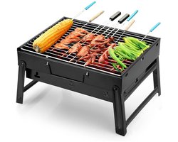 Tafel Bbq Houtskool - Weber Bbq -Boretti Bbq - Houtskool - Zwart - 27cm x 35cm x 24cm