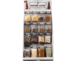 Tafel Display - Natuurlijke decoratie, H: 7400 mm, B: 4400 mm, 120 eenh./ 1 doos