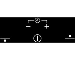 tafel domino inductie 30cm 3600w zwart - beko - hdmi32400dt
