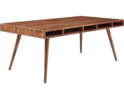 Tafel - Eettafel - Landelijk - Handgemaakt - 5 compartimenten - Hout - 200x100x77 cm
