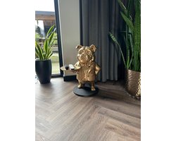 Tafel Hond Bijzet Tafel 70CM | Bulldog Butler Tafel - Unieke Decoratieve Dienbladhouder & Sleutelorganizer – Grappig Hondenbeeldje voor Woondecoratie – Perfect Cadeau voor Hondenliefhebbers