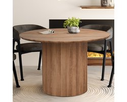 Tafel 'Lagos' 120 cm Rond Decor Oude Eik