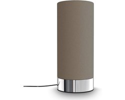 Tafel Lamp - Nachtlamp Design - Sfeerverlichting Creëren - Touch Dimmer Functionaliteit - 11 x 24.4 cm - Taupe Stof