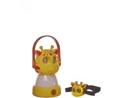 Tafel, loop en hoofdlamp giraffe