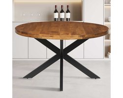 Tafel 'Maria' 130 cm Rond Mango Hout