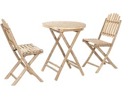 Tafel met twee stoelen Home ESPRIT 61 x 61 x 73 cm