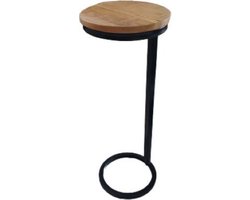 tafel naast bank-tafel-industrieel-mangohout-naast bank te plaatsen