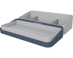 tafel-organizer "the companion", bureau butler in blauw/grijs
