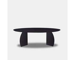 Tafel Ovaal Eikenhout - Set Driehoek - Donker Eiken