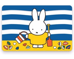 Tafel Placemats Nijntje op het strand - 44 x 29 cm - Ontbijt/diner of knutselen - Peuters/kleuters