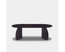 Tafel Plat Ovaal Eikenhout - Set Driehoek - Night Glow