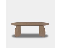 Tafel Plat Ovaal Eikenhout - Set Driehoek - Pura Natura