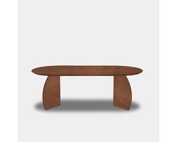 Tafel Plat Ovaal Eikenhout - Set Driehoek - Toscane 102