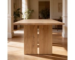 Tafel Rechthoekig Eikenhout - H-Poot