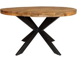 Tafel Rond 150 cm naturel - mangohout - eettafel - meubels