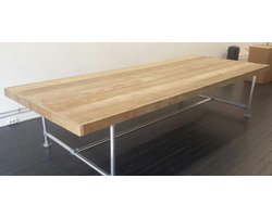 tafel steigerhout met frame van steigerbuis