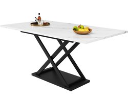 Tafel Uittrekbare tafel Verstelbare tafel Eettafel Salontafel Werktafel Leestafel wit