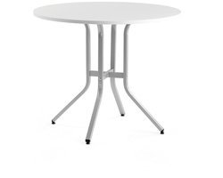 Tafel VARIOUS, √ò 1100 x 900 mm, zilver, wit