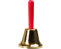 Tafelbel van hout en koper 13 cm - Butlerbel