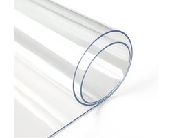 Tafelbeschermer Transparant - 1,6 mm - 40x60 cm - Tafelzeil - Tafelkleden - Tafelkleed - Tafel Beschermer - Bureauonderlegger - PVC - Rechthoek - Gemakkelijk Schoon te Maken en Waterdicht - Voor kantoren, kaptafels, eettafels en bureaus