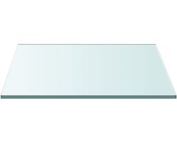 Tafelblad | Bureaublad | Werkblad | Eettafelblad 60x60 cm gehard glas transparant