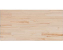 Tafelblad | Bureaublad | Werkblad | Eettafelblad rechthoekig 100x50x1,7 cm massief grenenhout