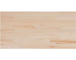 Tafelblad | Bureaublad | Werkblad | Eettafelblad rechthoekig 100x50x2,5 cm massief grenenhout
