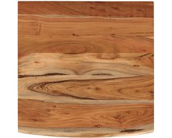 Tafelblad | Bureaublad | Werkblad vierkant natuurlijke rand 80x80x2,5 cm acaciahout