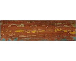 Tafelblad Hout - Bureau blad - Tafel Vernieuwen - Massief Gerecycled Hout - 120x30x25 cm - Multicolor