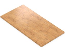 Tafelblad Hout - Bureau blad Werkblad - Meubel maken - Vochtbestendige ABS-rand - 80x50 cm - Eikenhout