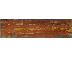 Tafelblad Hout - Houten Top Vervanging - Tafel Opknappen - Gemaakt Van Gerecycled Hout - 100x20x3.8cm - Multicolor