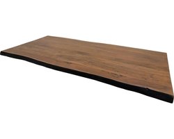 Tafelblad live edge - 240x100x5 - Walnoot bruin - Acaciahout