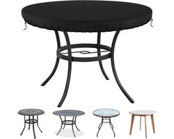 Tafelbladhoes voor ronde tuintafel, scheurbestendig 420D materiaal, 78 cm, terrasmeubels, buiten en binnen gebruik.