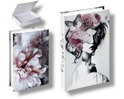 Tafelboek - Roses - Opbergdoos - Decoratie woonkamer - Boeken - Nep boek - Opbergboek - decoratie boek - koffietafelboek - sierboek